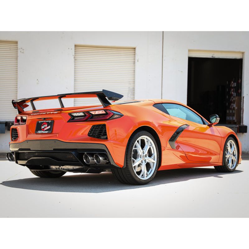 AFe MACH Force-Xp 304 Stainless Steel Cat-Back Exhaust Polished 2020 Chevrolet Corvette C8 NP Motorsports