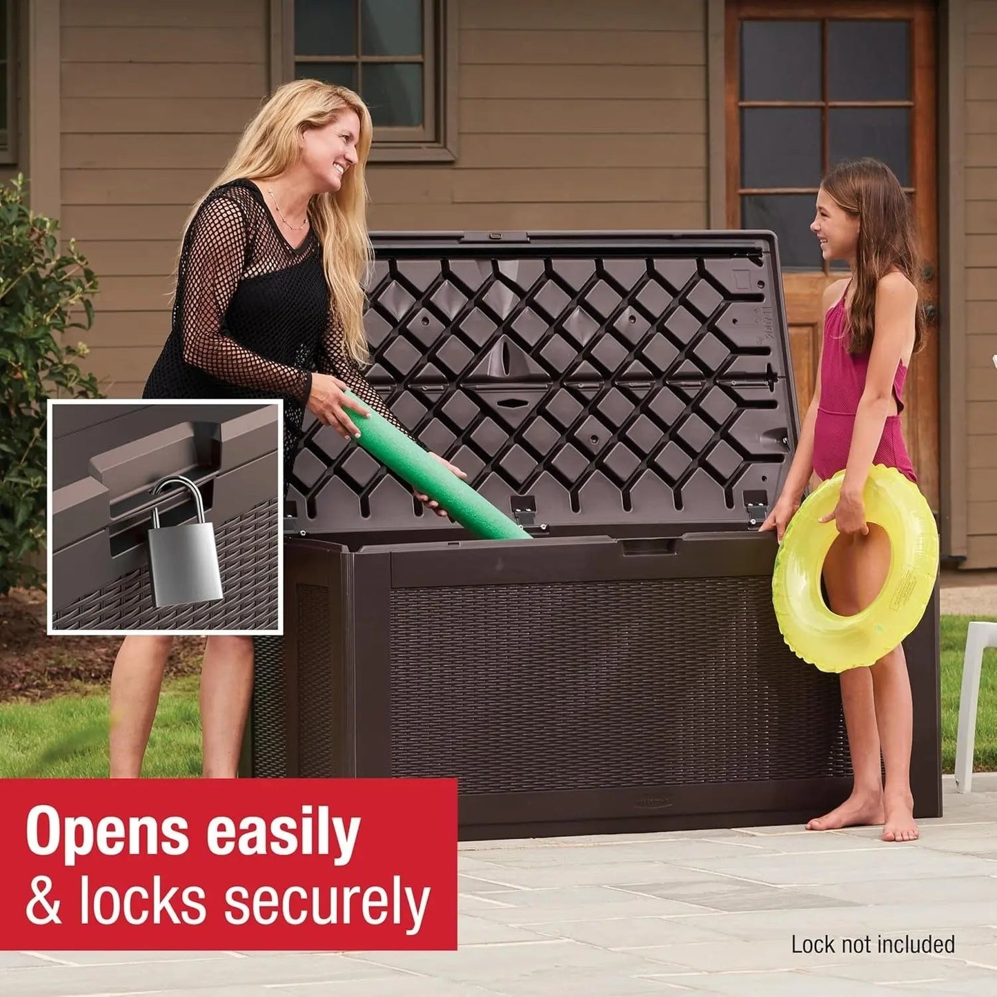 Extra Large Weather Resistant Outdoor Storage Deck Box-4