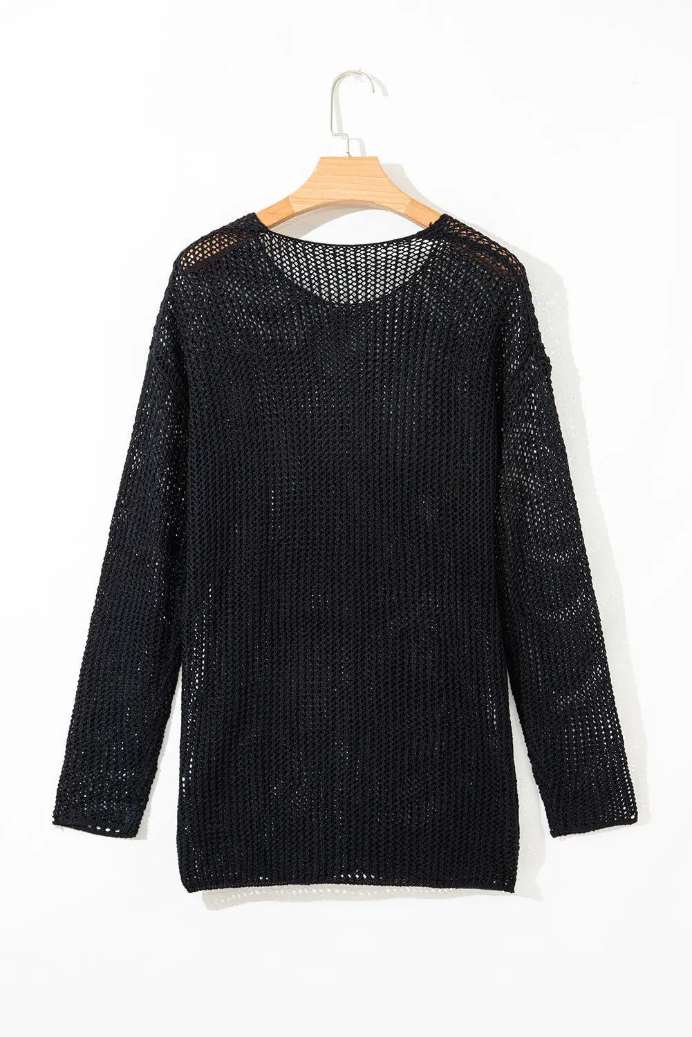 Hadley Crochet Hollow-out Sweater Threaded Pear