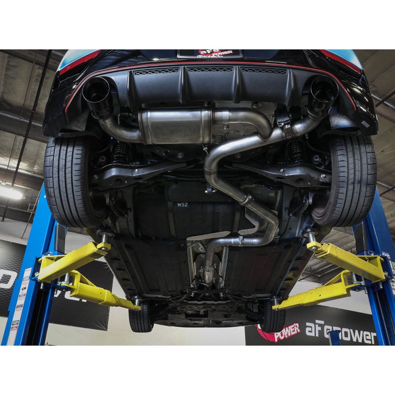 aFe Hyundai Veloster N 21-22 L4-2.0L (t) Takeda Cat-Back Exhaust System- Black Tips NP Motorsports