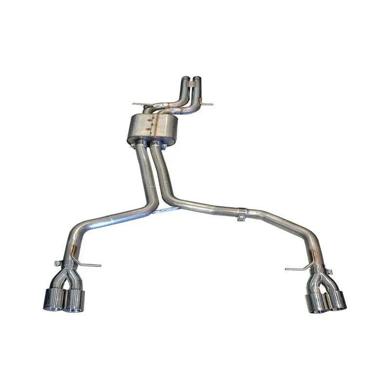 AWE Tuning Audi B8 / B8.5 S4 3.0T Track Edition Exhaust - Chrome Silver Tips (90mm) NP Motorsports