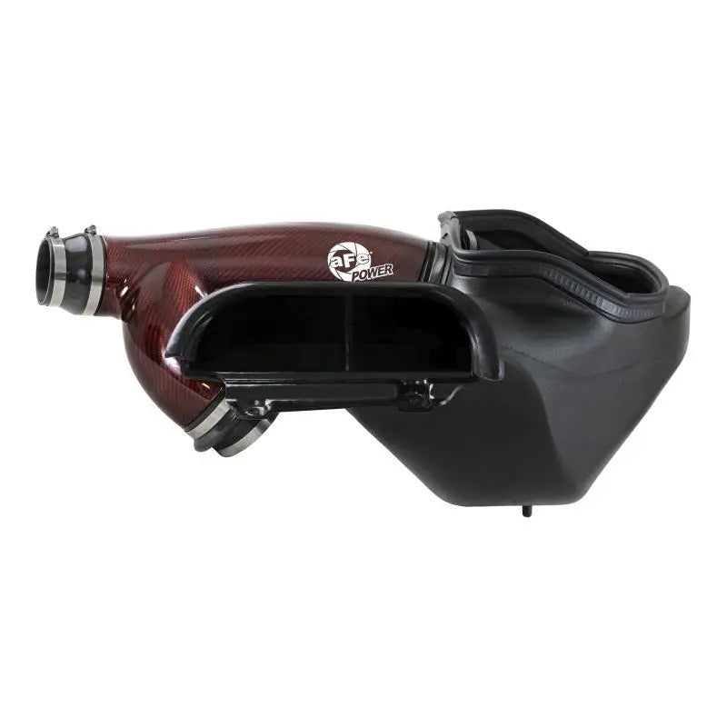 aFe 17-24 Ford F-150 Track Series Red Kevlar Carbon Fiber C/A Intake System w/Black Pro 5R Filter NP Motorsports