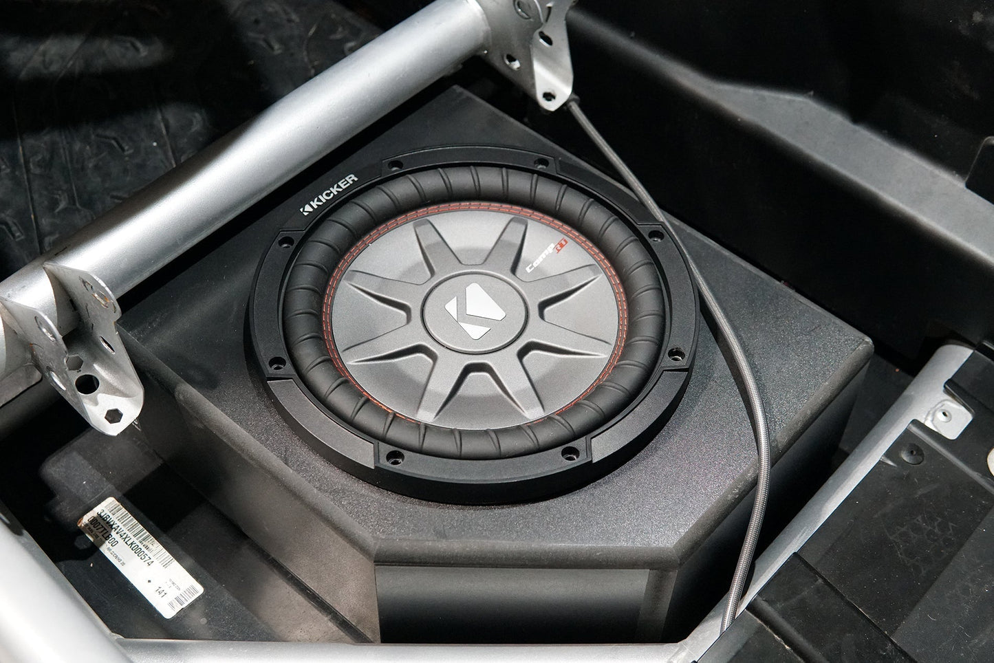 Can-Am® X3 Low Profile Front Passenger Side 10” Sub Box Enclosure – Unloaded | UTVS-X3-ENC-LP-FPASS Dunes 2 Dezert SXS
