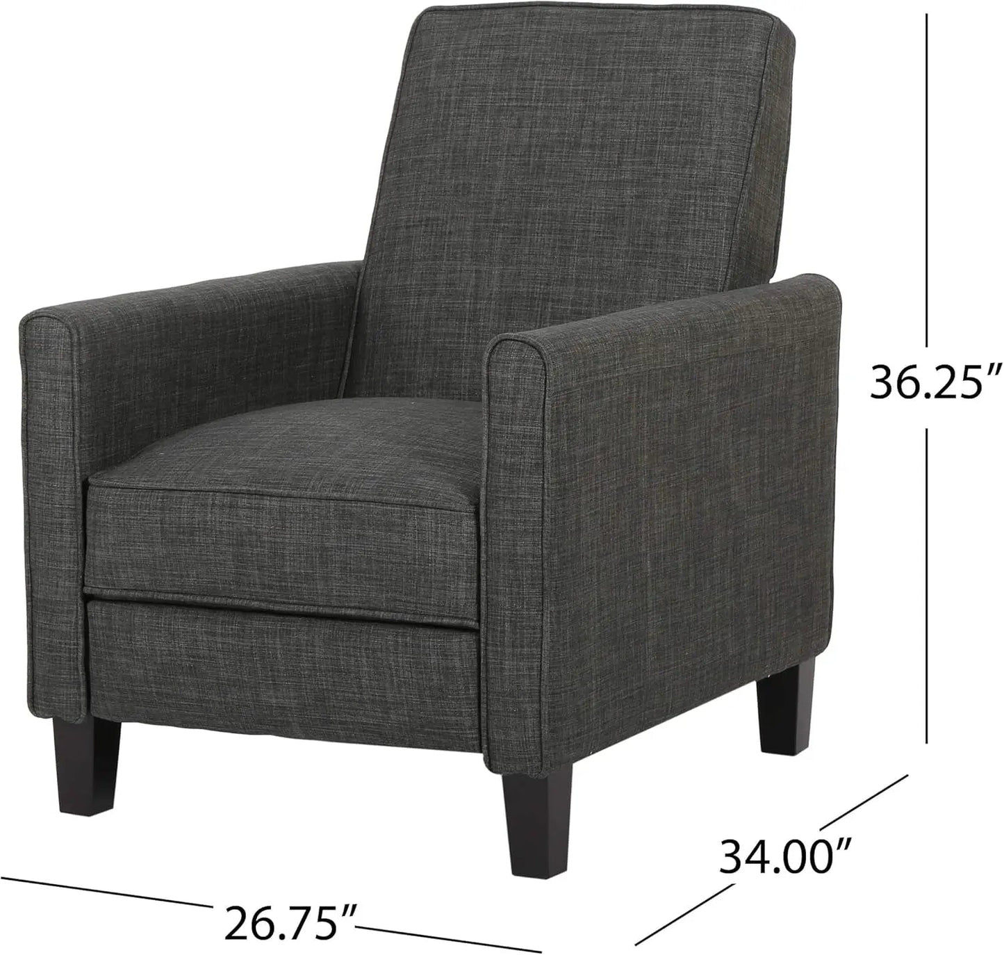 Emmie Fabric Recliner Set Of 2 Moss Gray Recliners - Get it from Bo