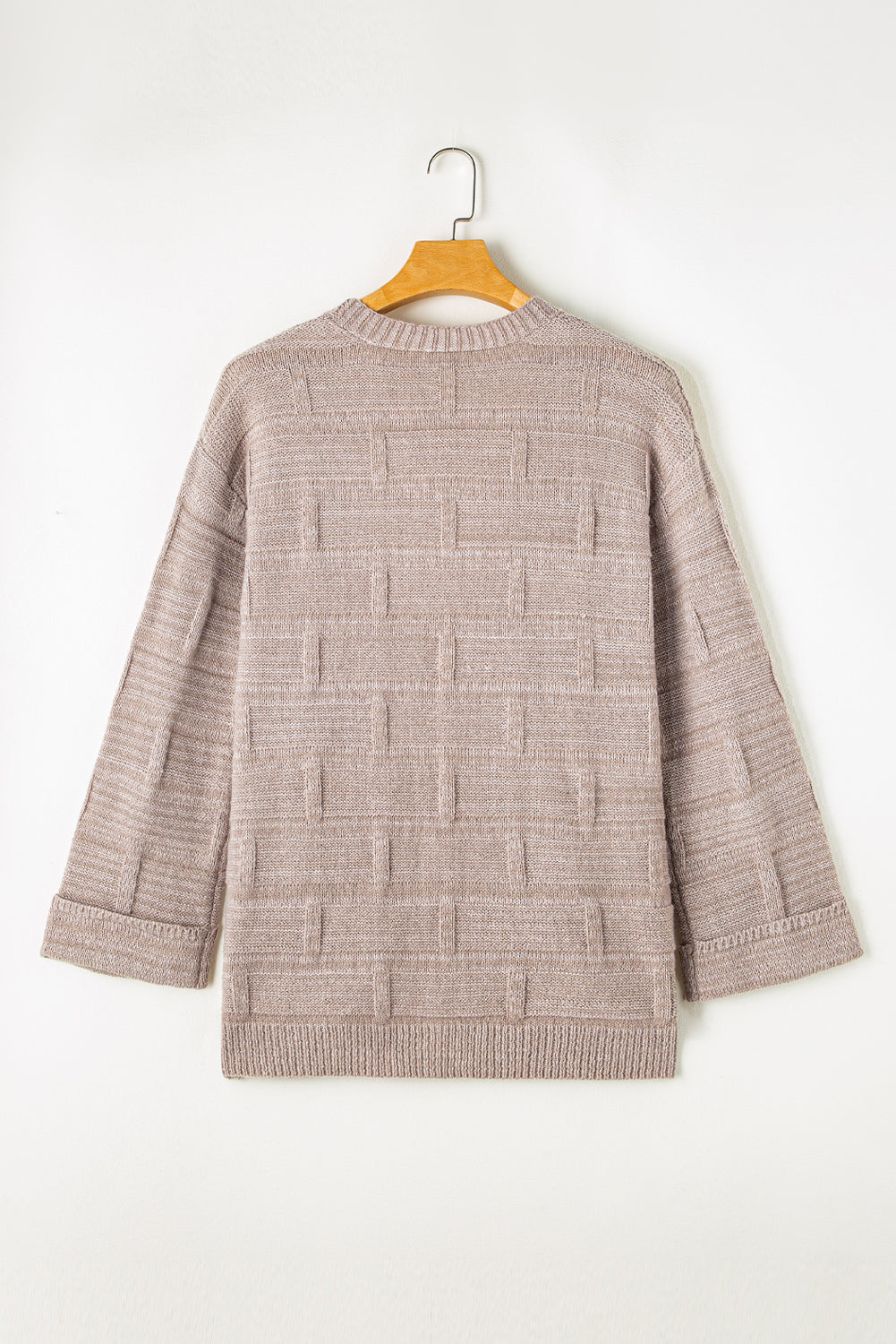 Athena Knit Open Front Chic Cardigan with Pockets Threaded Pear