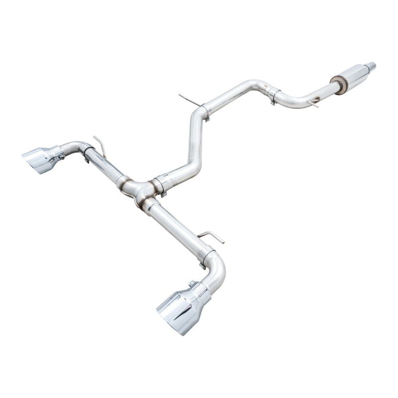 AWE 2022 VW GTI MK8 Track Edition Exhaust - Chrome Silver Tips NP Motorsports