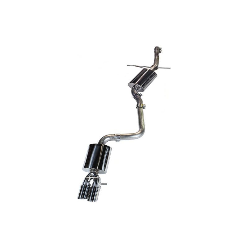 AWE Tuning Audi B8 A4 Touring Edition Exhaust - Single Side Diamond Black Tips NP Motorsports