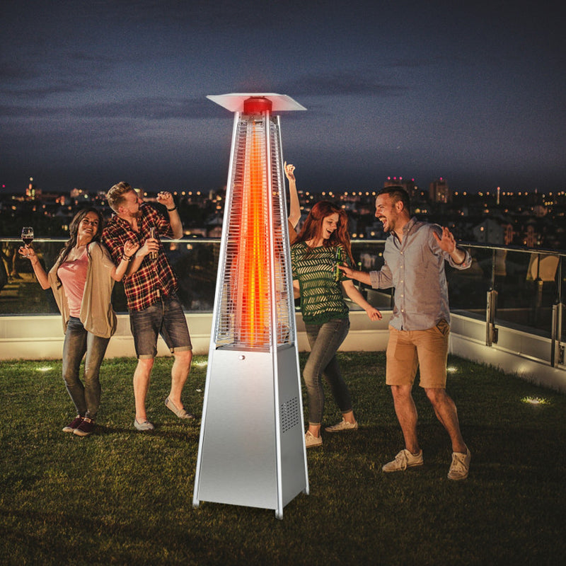 42000 BTU Pyramid Patio Heater with Wheels ShipItFurniture