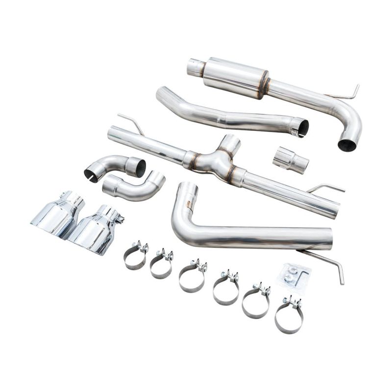 AWE 2022 VW GTI MK8 Track Edition Exhaust - Chrome Silver Tips NP Motorsports