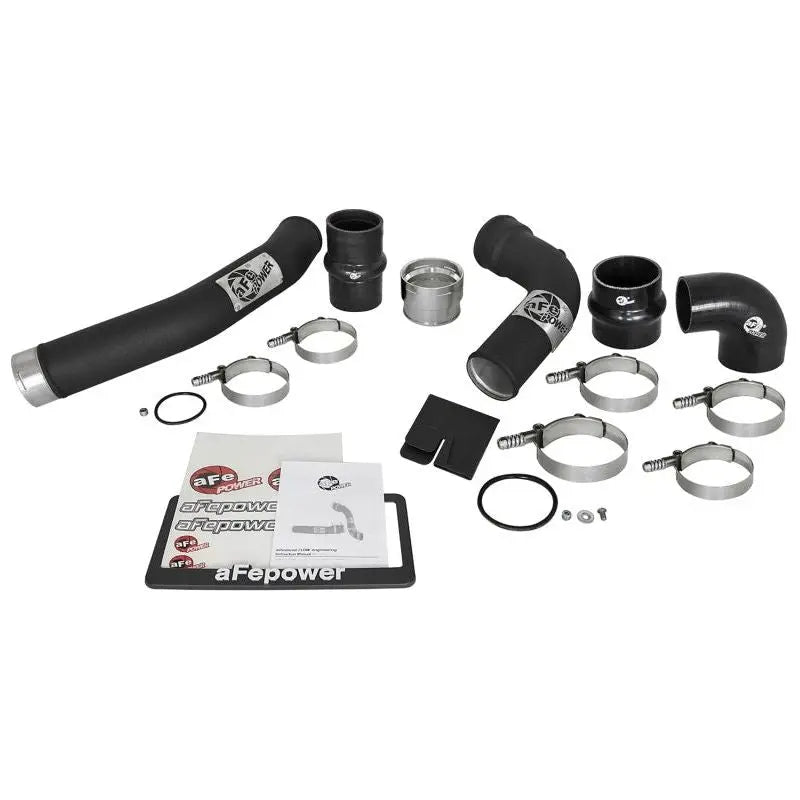 aFe Bladerunner 3in Hot and Cold Side Black Intercooler Tubes 2017 Ford Diesel Trucks V8 6.7L (td) NP Motorsports