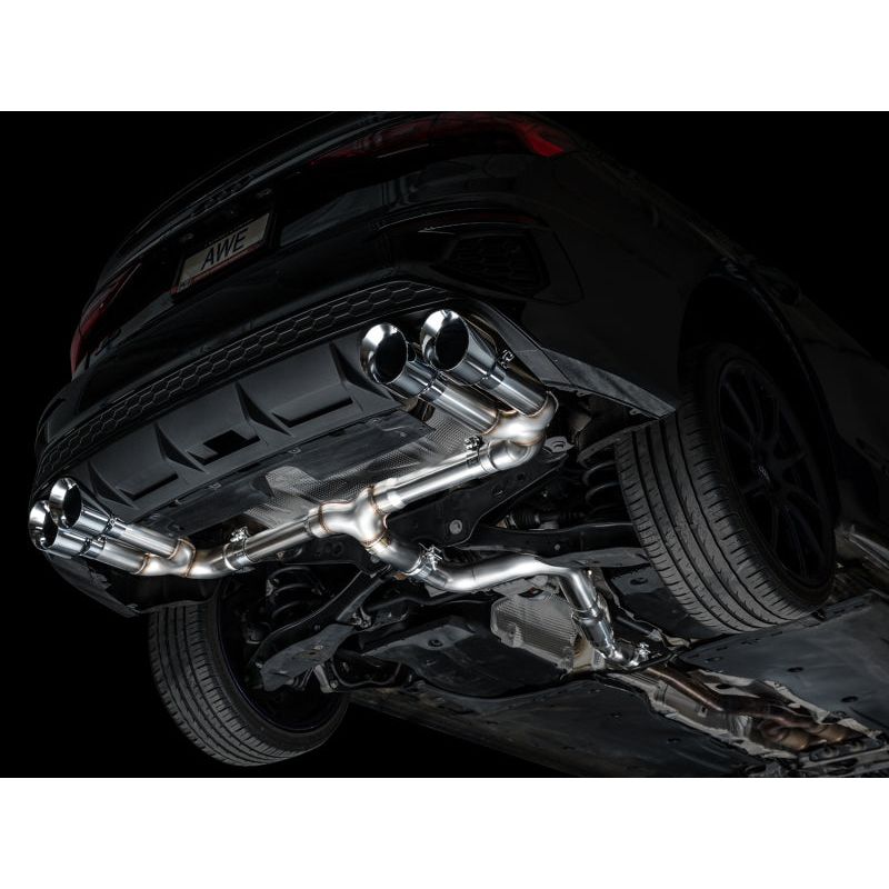 AWE 22-24 Audi 8Y S3 Track Edition Exhaust - Chrome Silver Tips NP Motorsports