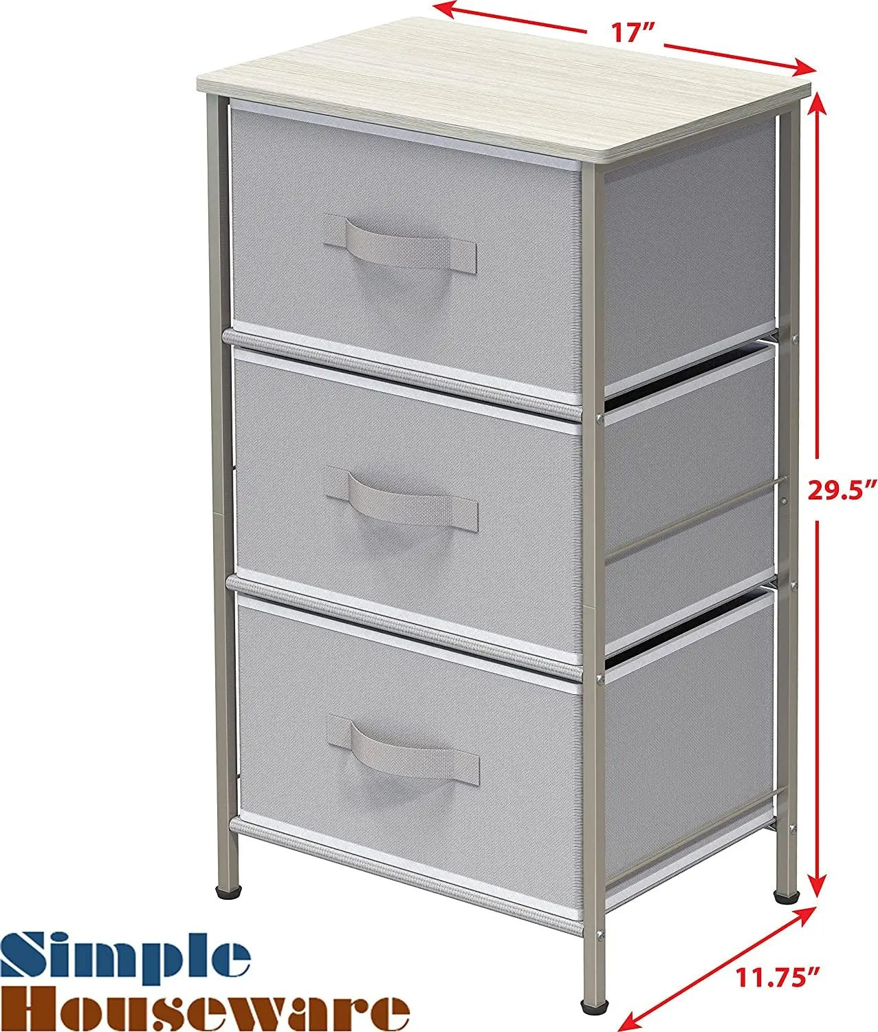 Nightstands Dresser with 3 Tiers-1