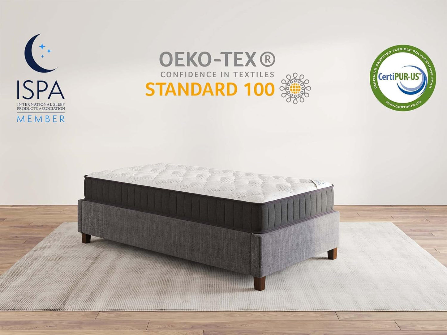 Twin Hybrid Mattress Medium Firm Comfort and Support ShipItFurniture