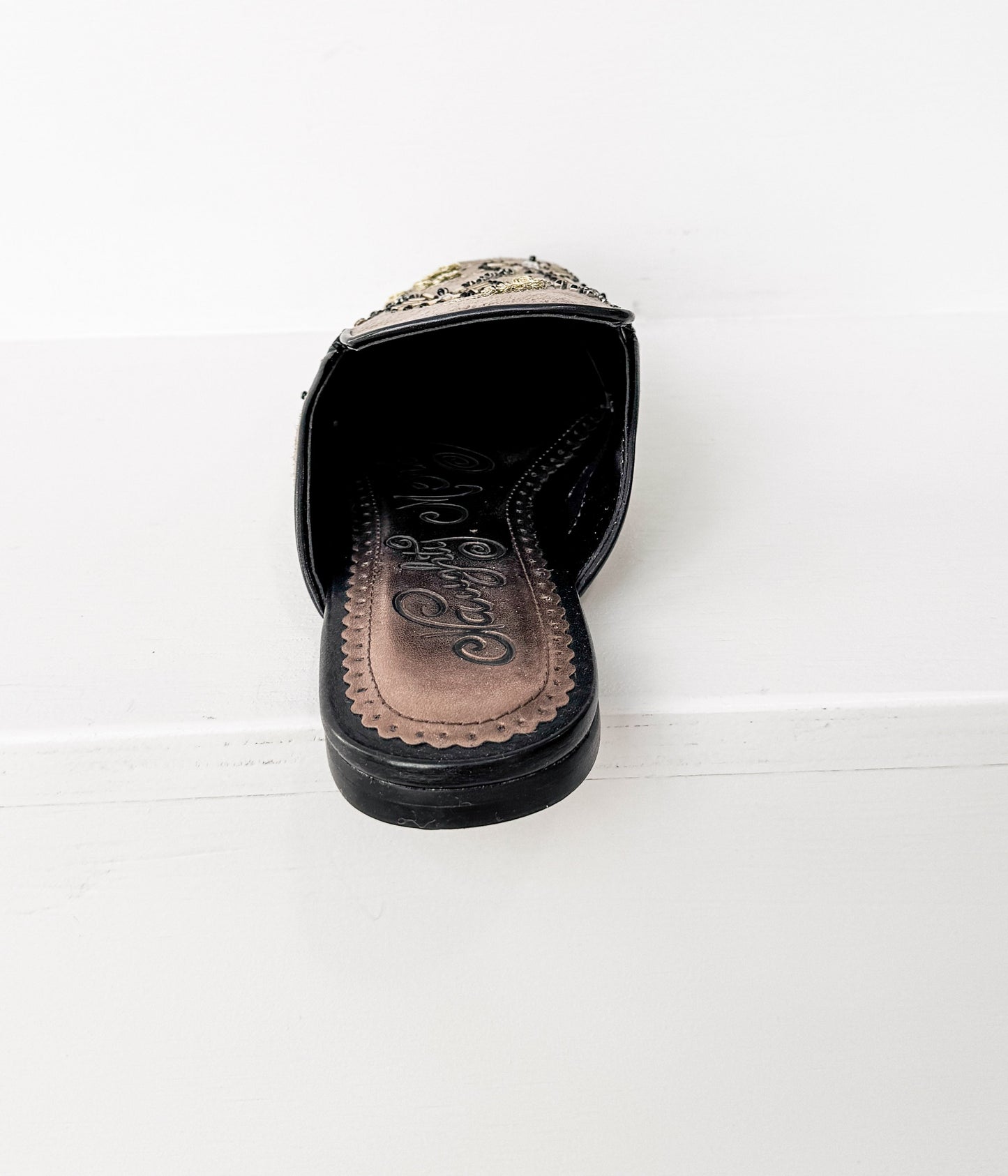Floral Island Flats in Taupe Naughty Monkey