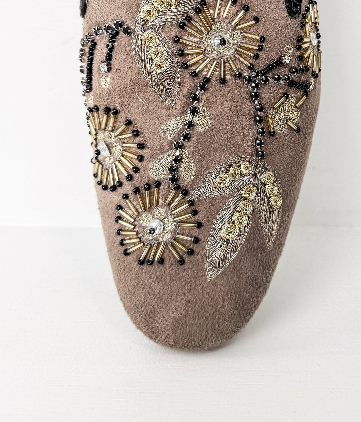 Floral Island Flats in Taupe Naughty Monkey