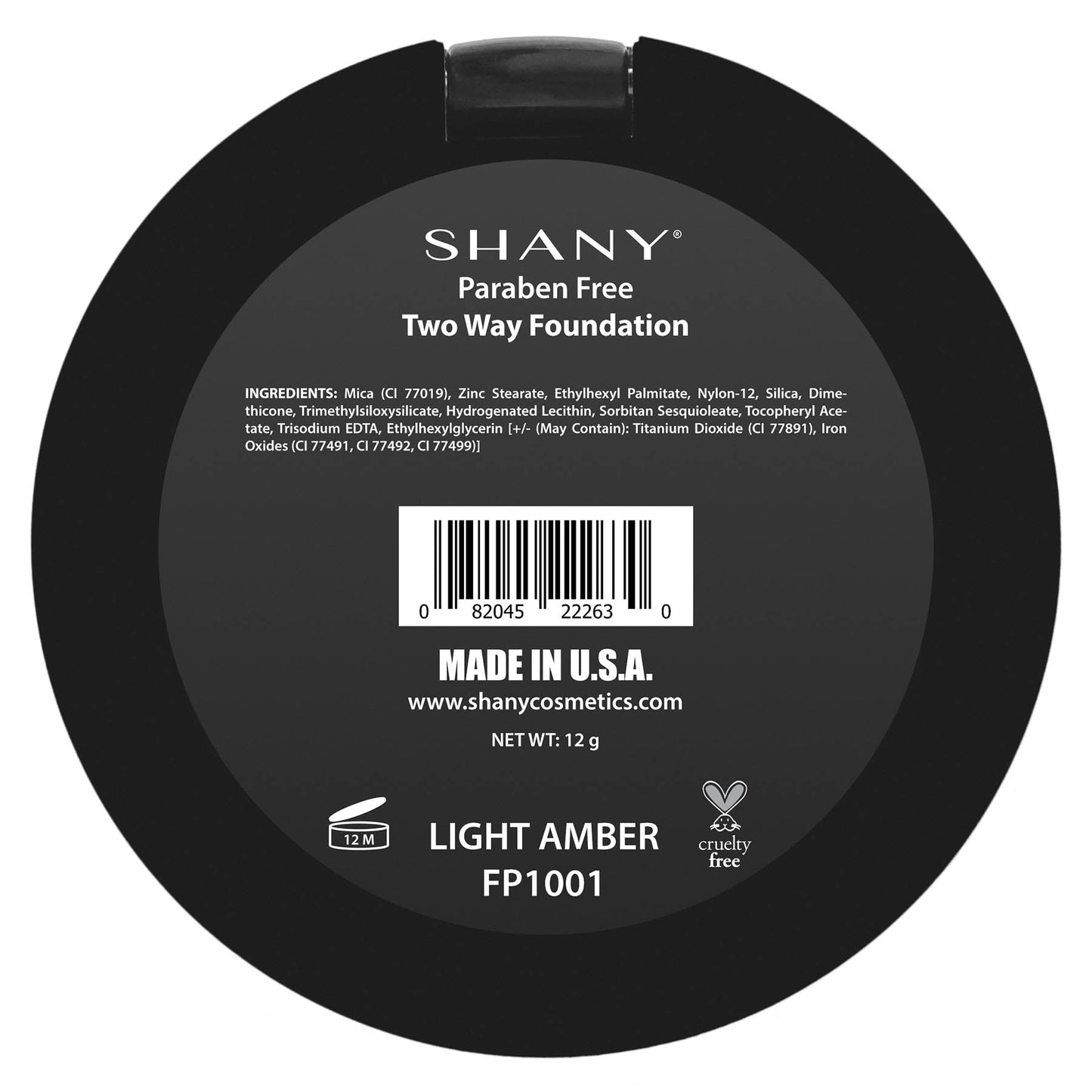 Two Way Foundation, Oil-Free, Talc Free, Wet/Dry SHANY