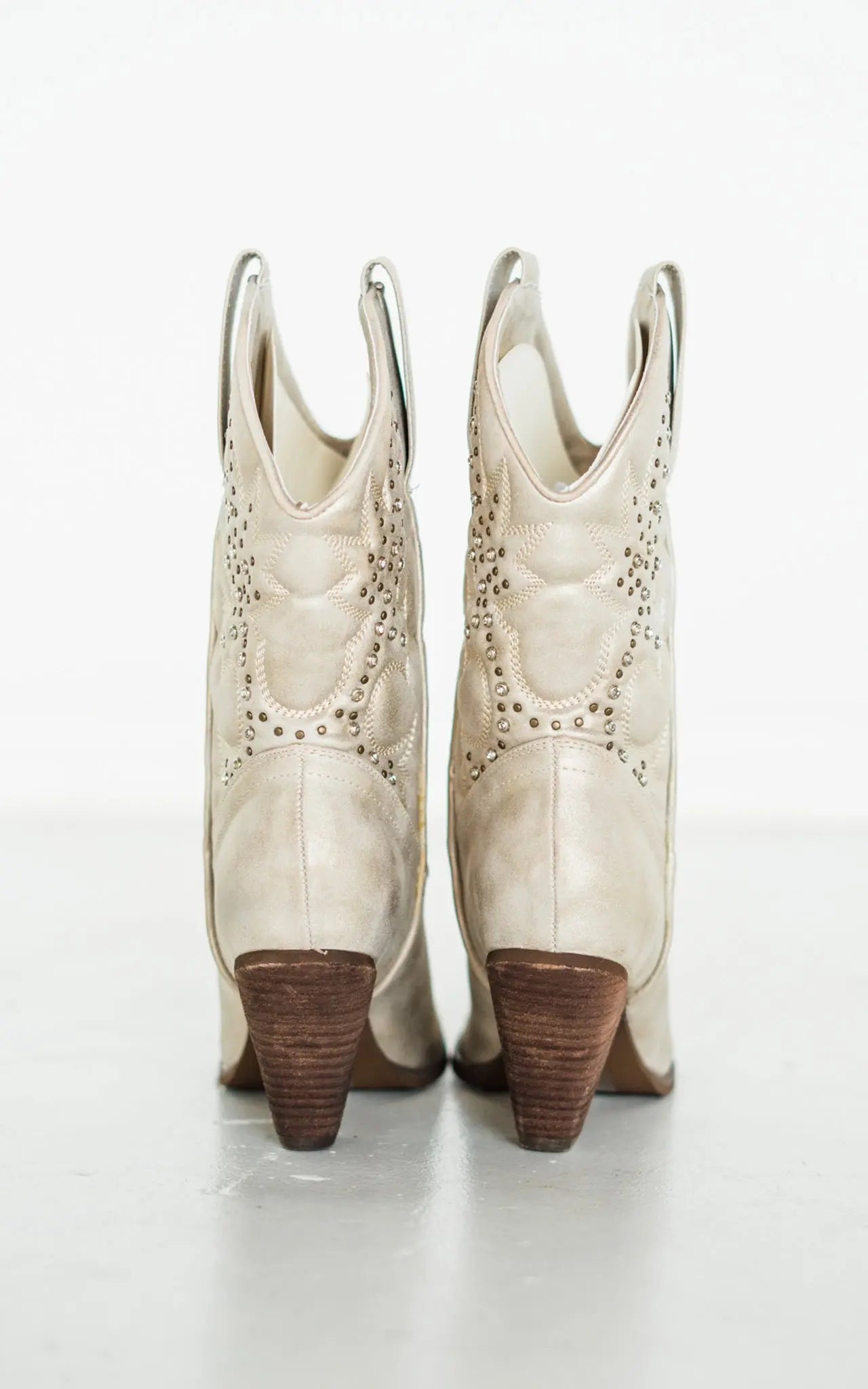 Houston Western Boots in Champagne Naughty Monkey