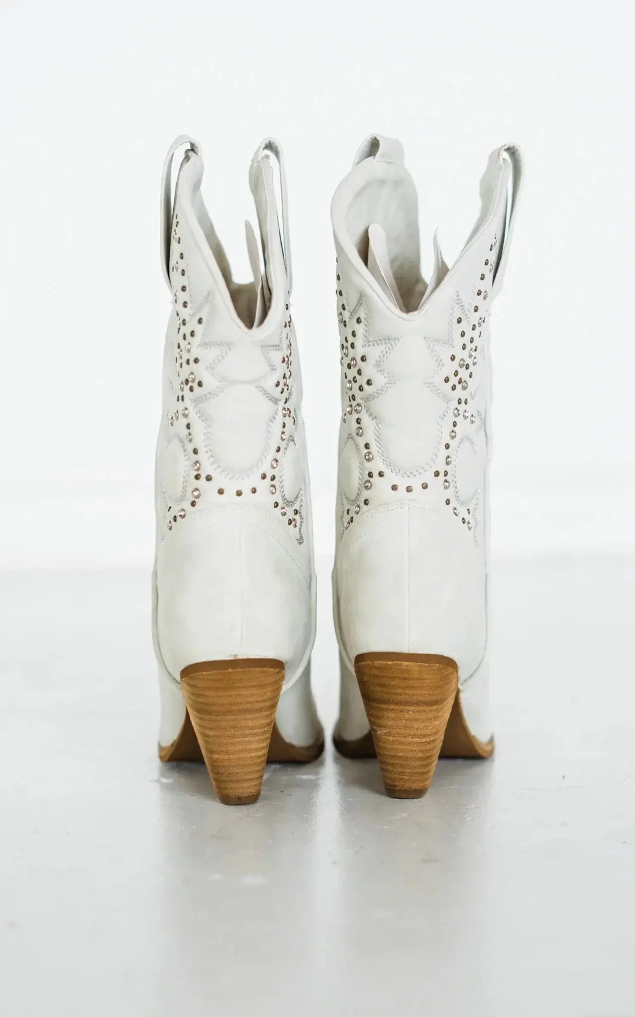 Houston Western Boots in White Naughty Monkey