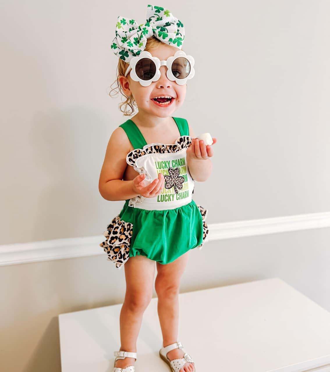 Lucky charm ruffle romper - Get it from Bo