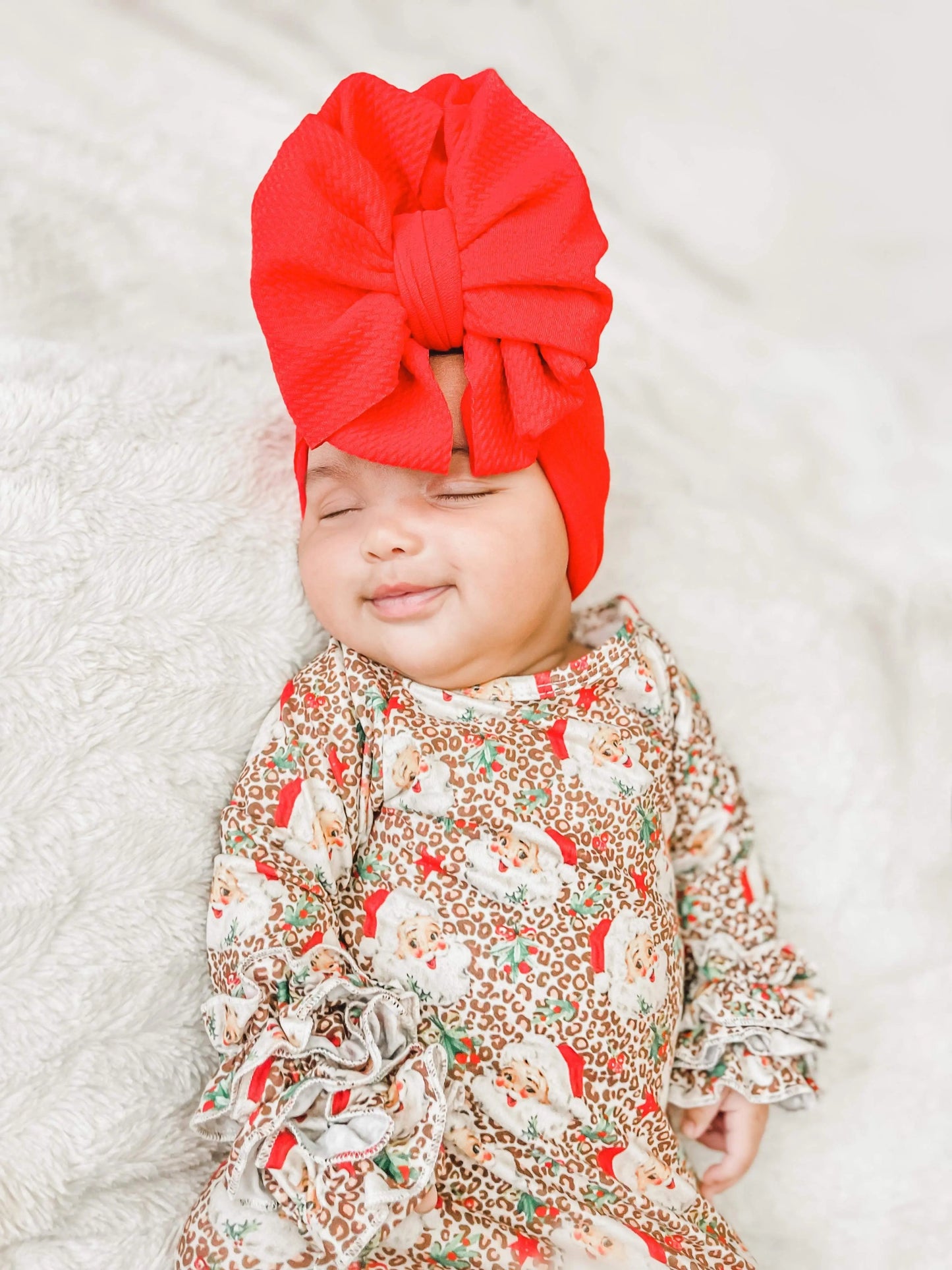 Vintage leopard Santa ruffle gown - Get it from Bo