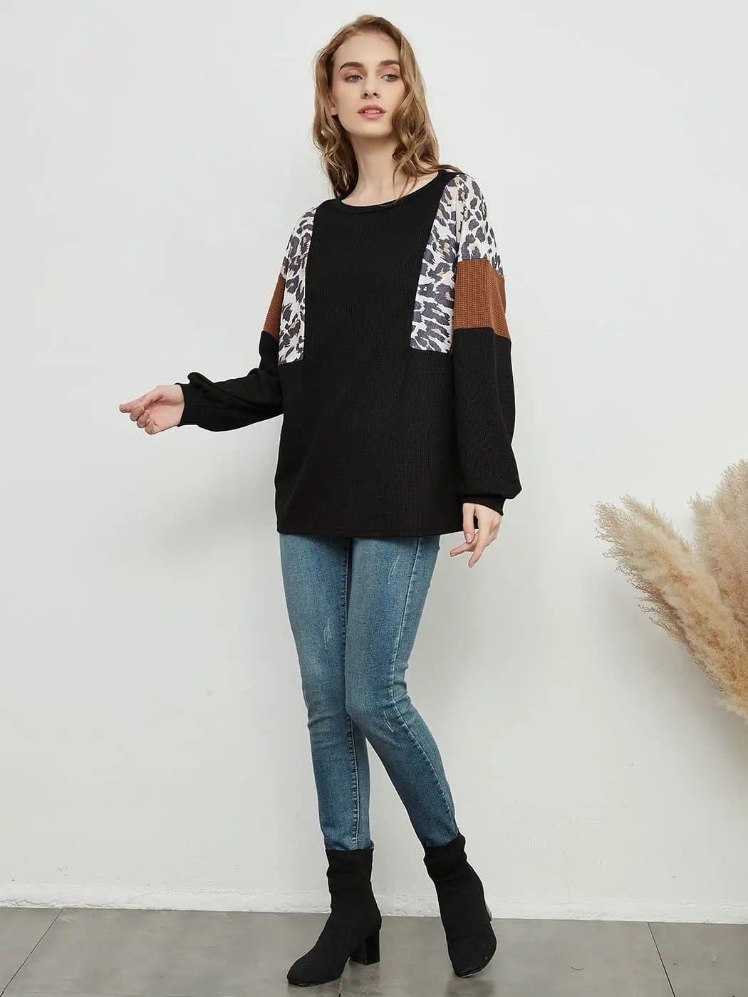Leopard Pullover Knit Sweater - Get it from Bo