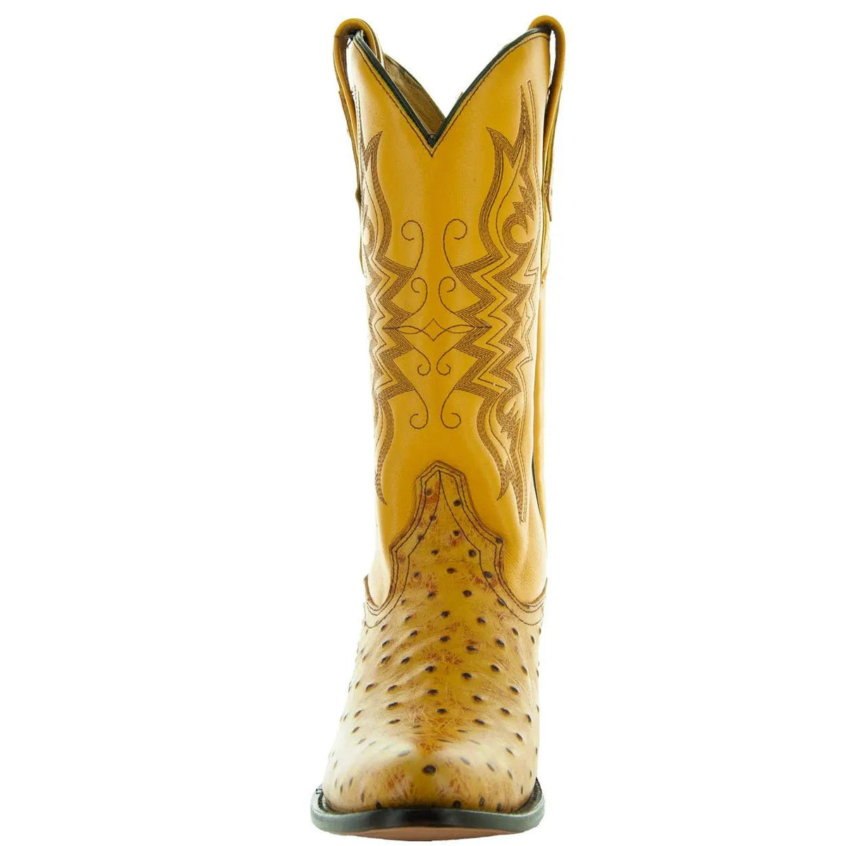 Men's Mantequilla Ostrich Print Cowboy Boots (H7002) - Get it from Bo