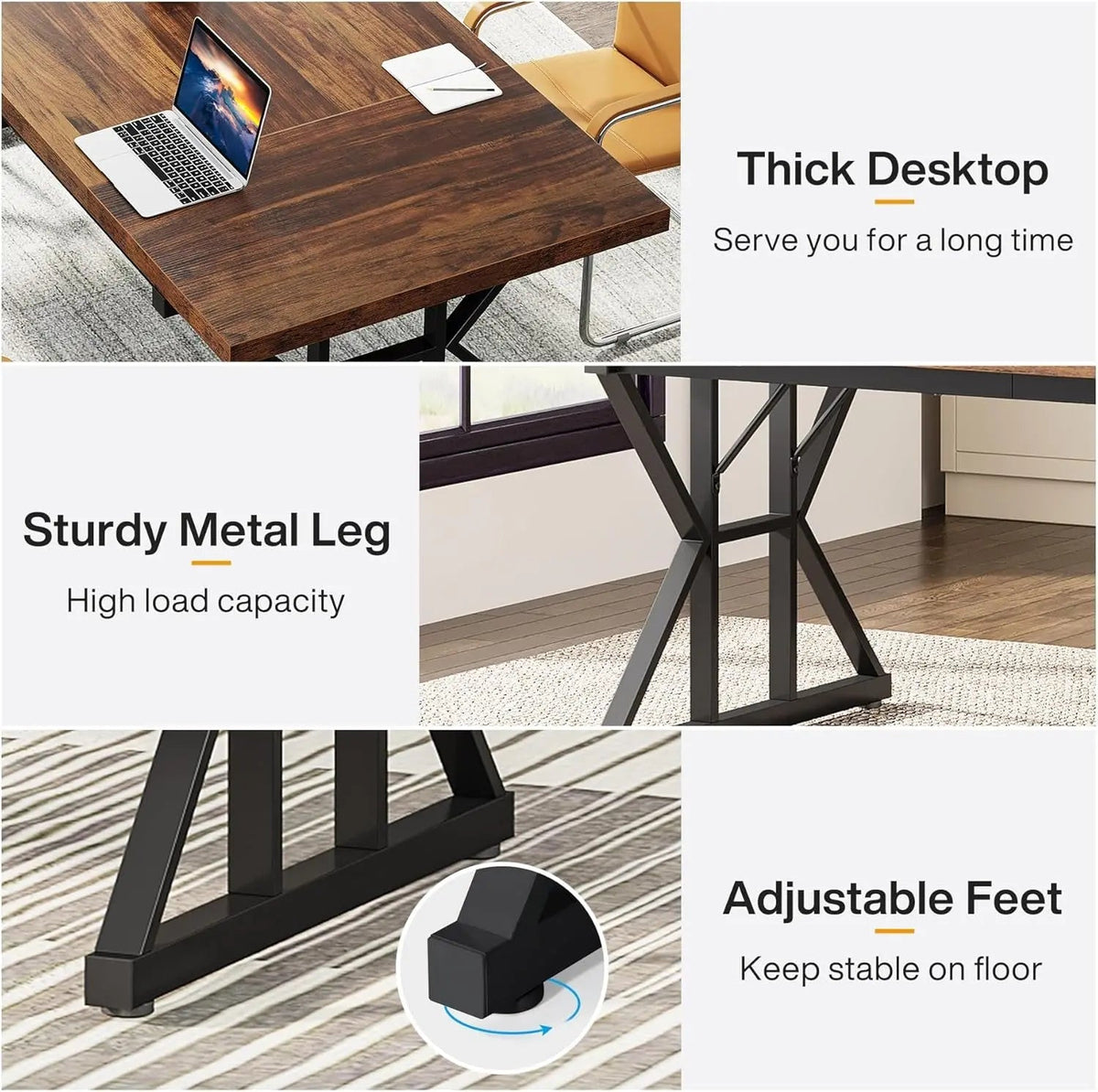 Seventy Inch Executive Desk For Office Workstation - Get it from Bo