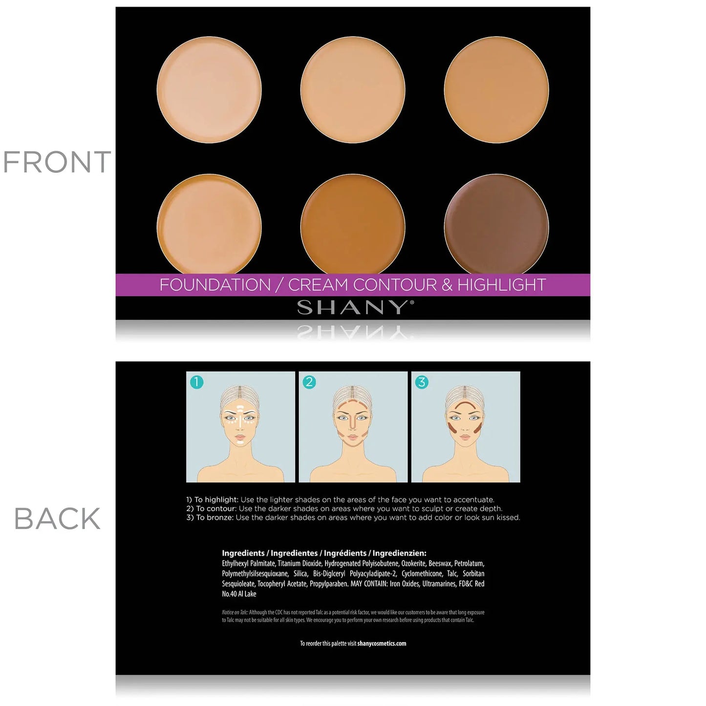 Mini Masterpiece Makeup Set - 6 Layer Refills SHANY