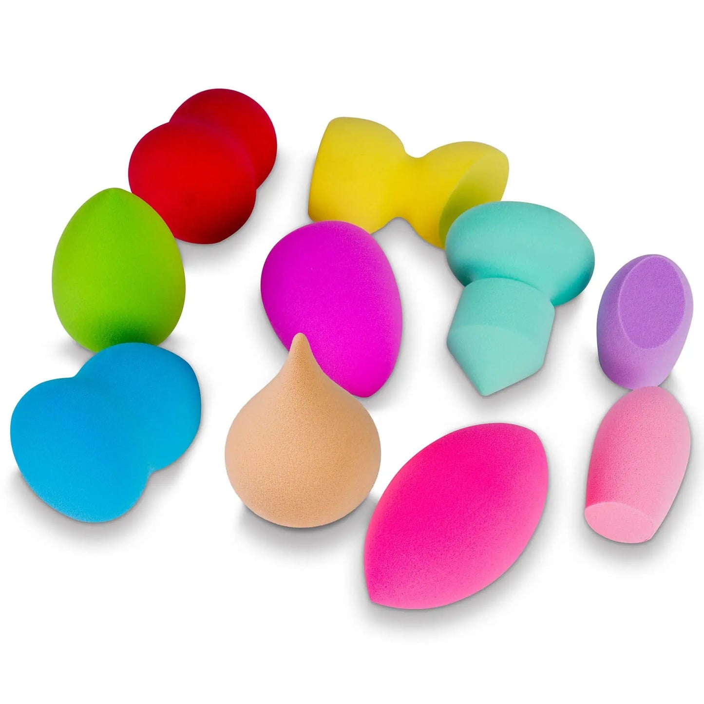 Makeup Blender Puff Sponge Set of 10 Latex-free Sponges SHANY