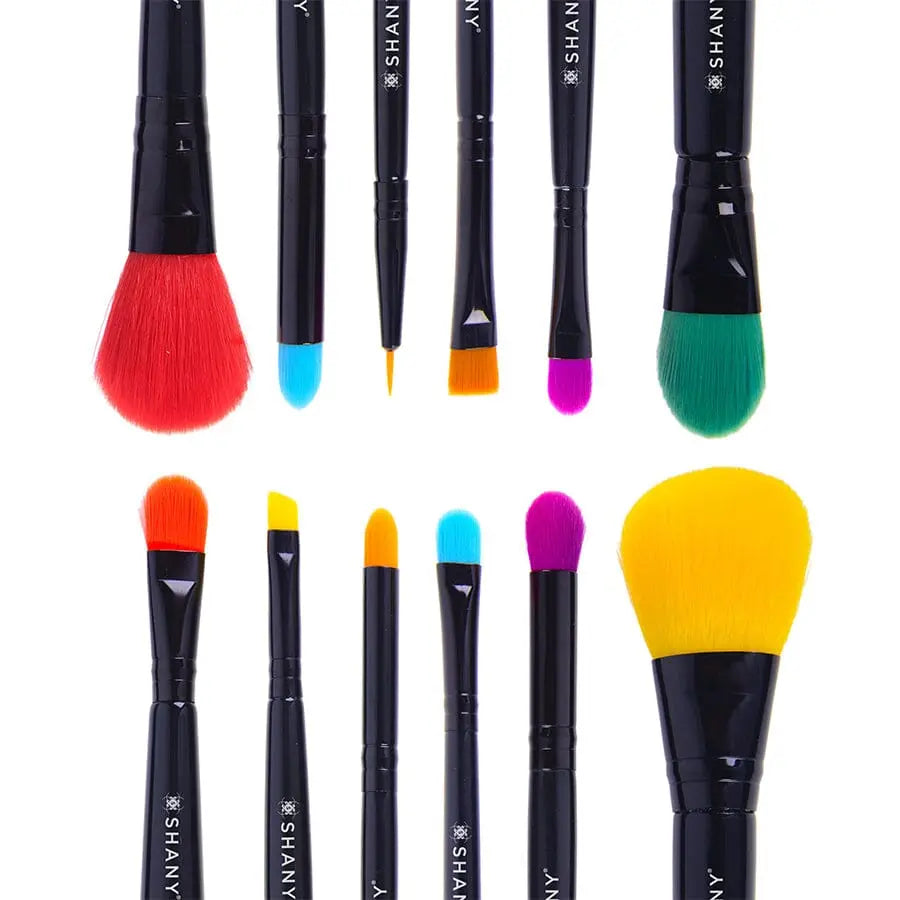 LUNA - 6 PC Double Sided Travel Makeup Brush Set with Pouch SHANY