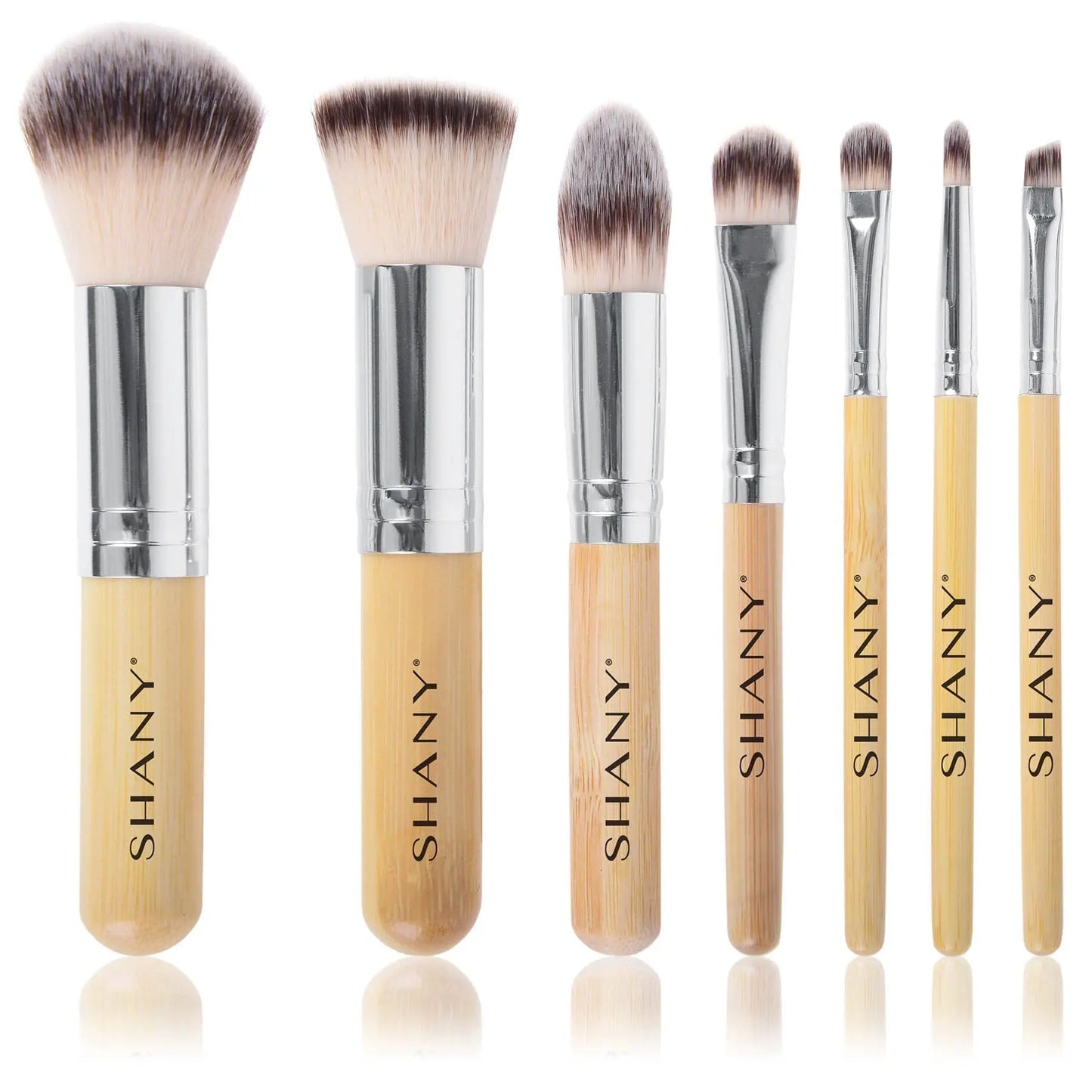 I love Bamboo - 7pc Petite Pro Bamboo brush set with Carrying Case SHANY
