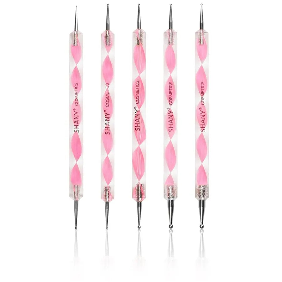 SHANY Marbleizing Dotting Pen Brush Sets - set of 5 x 2 way brushes - SHOP - NAIL ART - ITEM# SH-RED-DOTTING-L