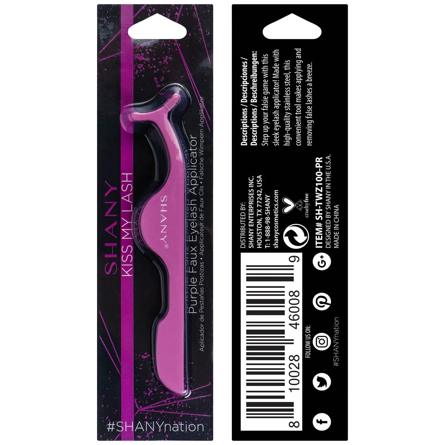 Kiss My Lash Faux Eyelash Applicator Tweezer SHANY