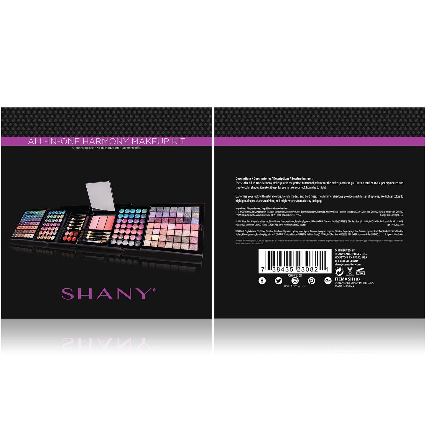 Harmony Makeup Kit - Ultimate Color Combination - Gift set SHANY