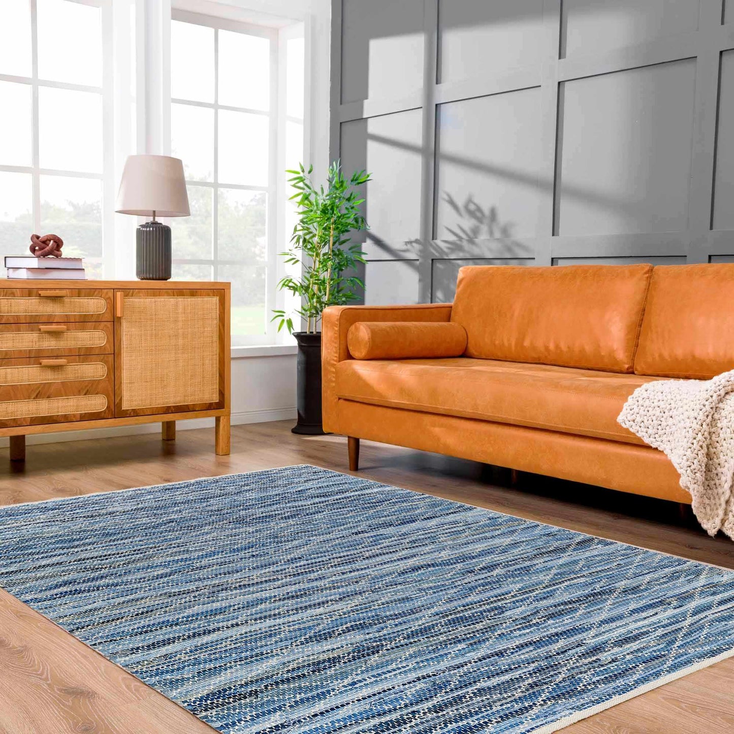 Gurit Blue Area Rug - Clearance
