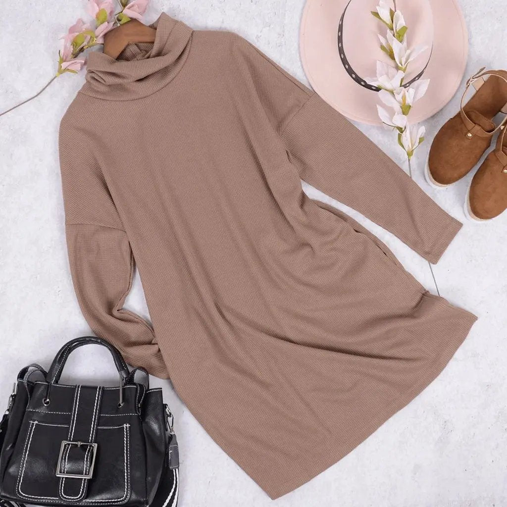 Soft Turtleneck Tunic Sweater - Get it from Bo