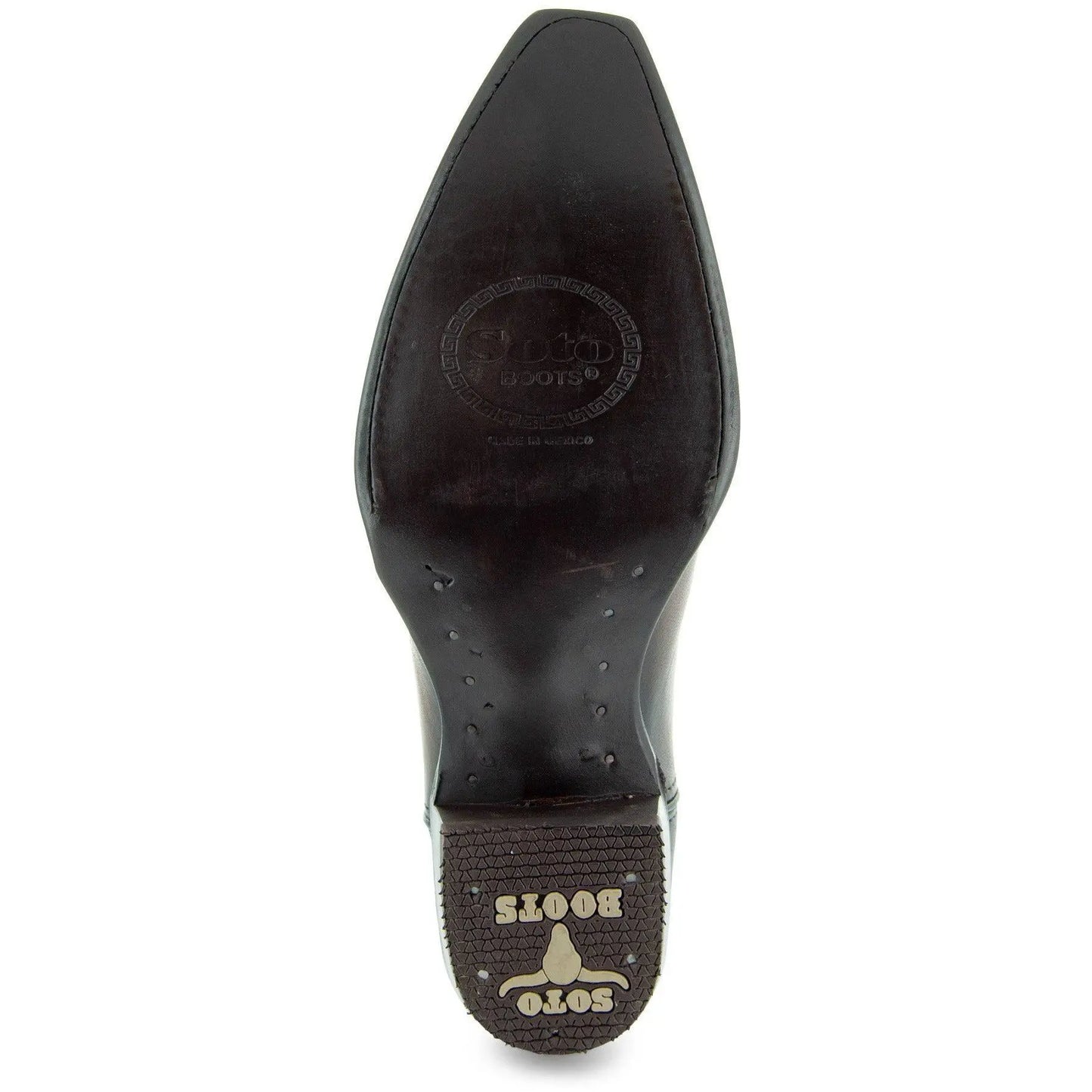 Men's Snip Toe Cowboy Boots Burnished Brown (H50030) Soto Boots