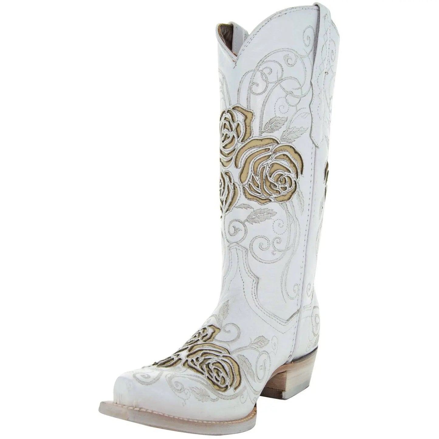 White Rose Inlayed Women's Cowgirl Boots (M50032) Soto Boots