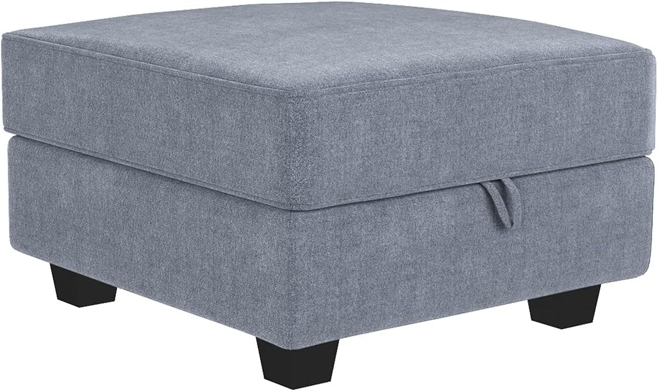 Square Ottoman Module with Storage for Modular Sofa ShipItFurniture