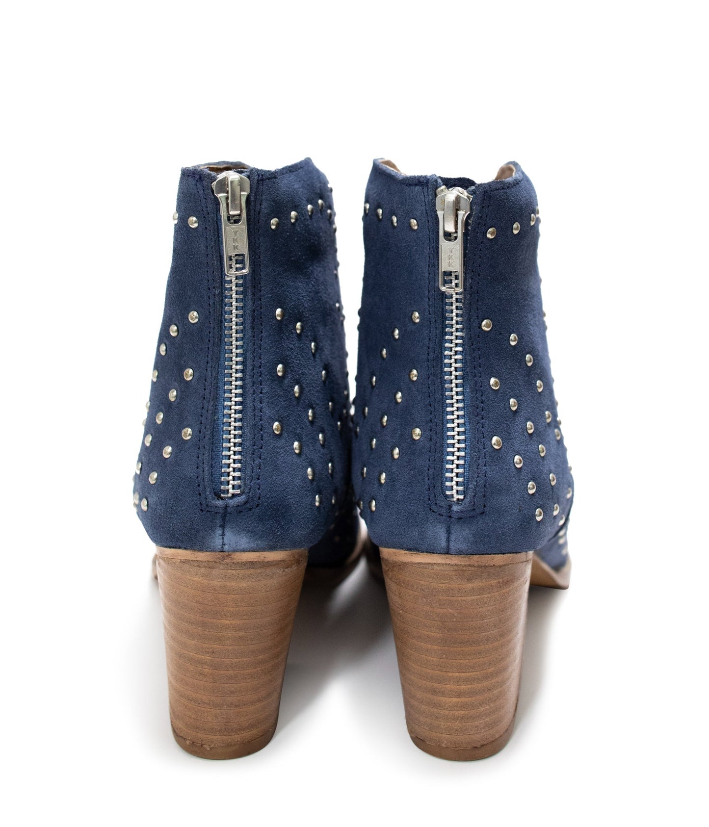 Twilight Studded Heeled Ankle Boot in Denim Naughty Monkey