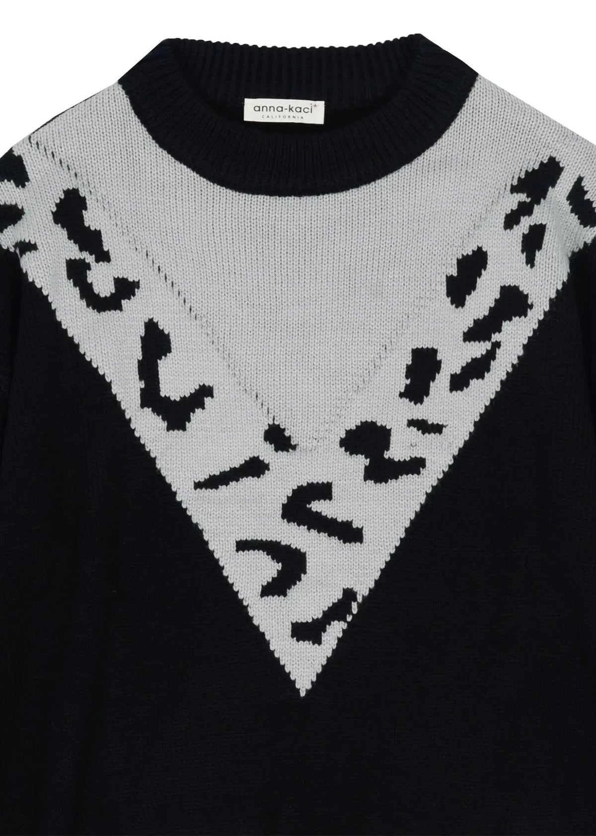 Two Tone Cheetah Light Sweater - Get it from Bo