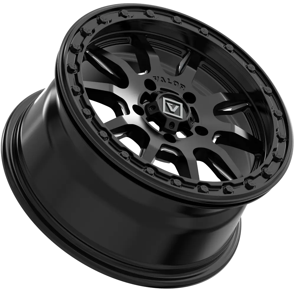 V15 Beadlock UTV Wheel Satin Black Valor Offroad