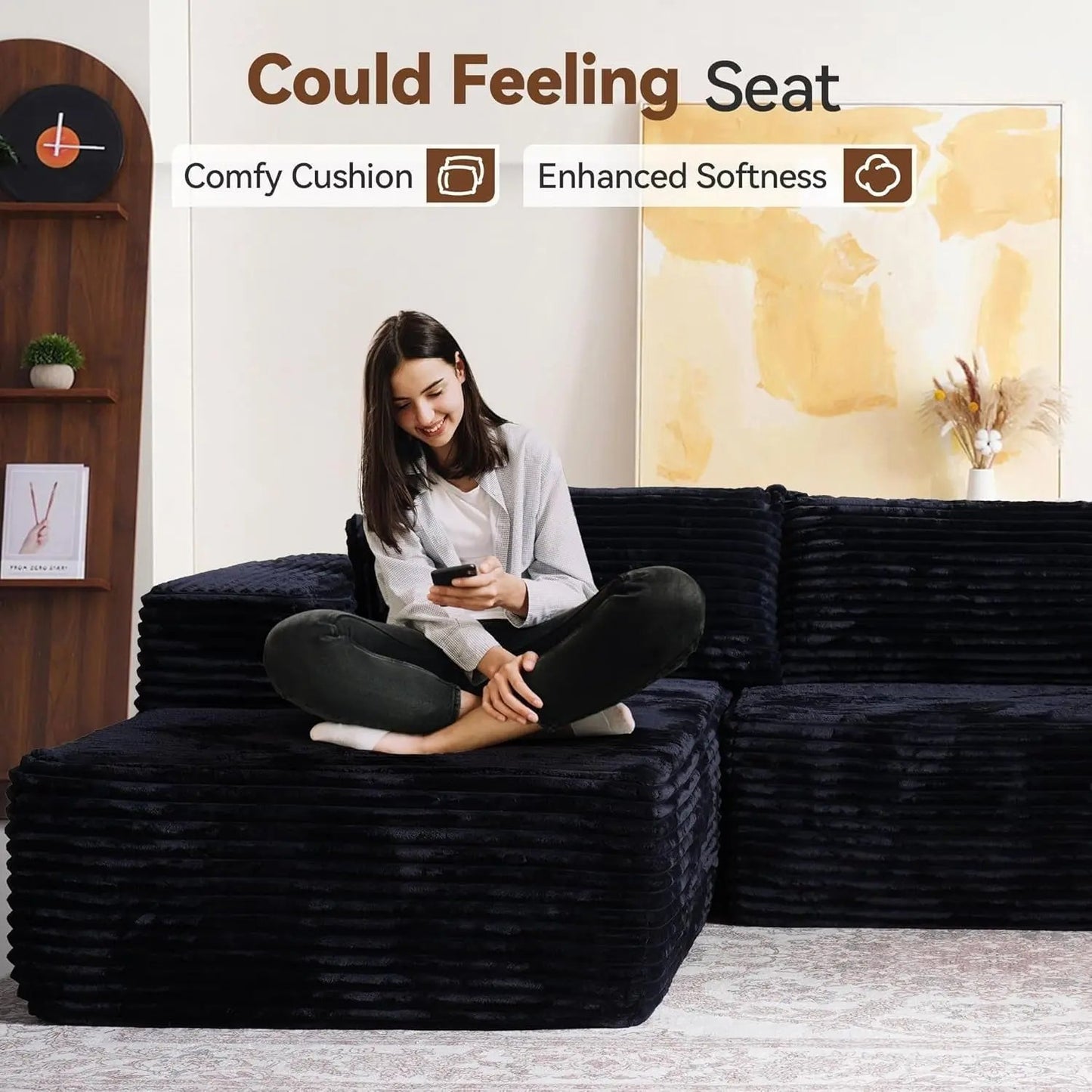 Versatile L Shaped Modular Couch for Living Room-4