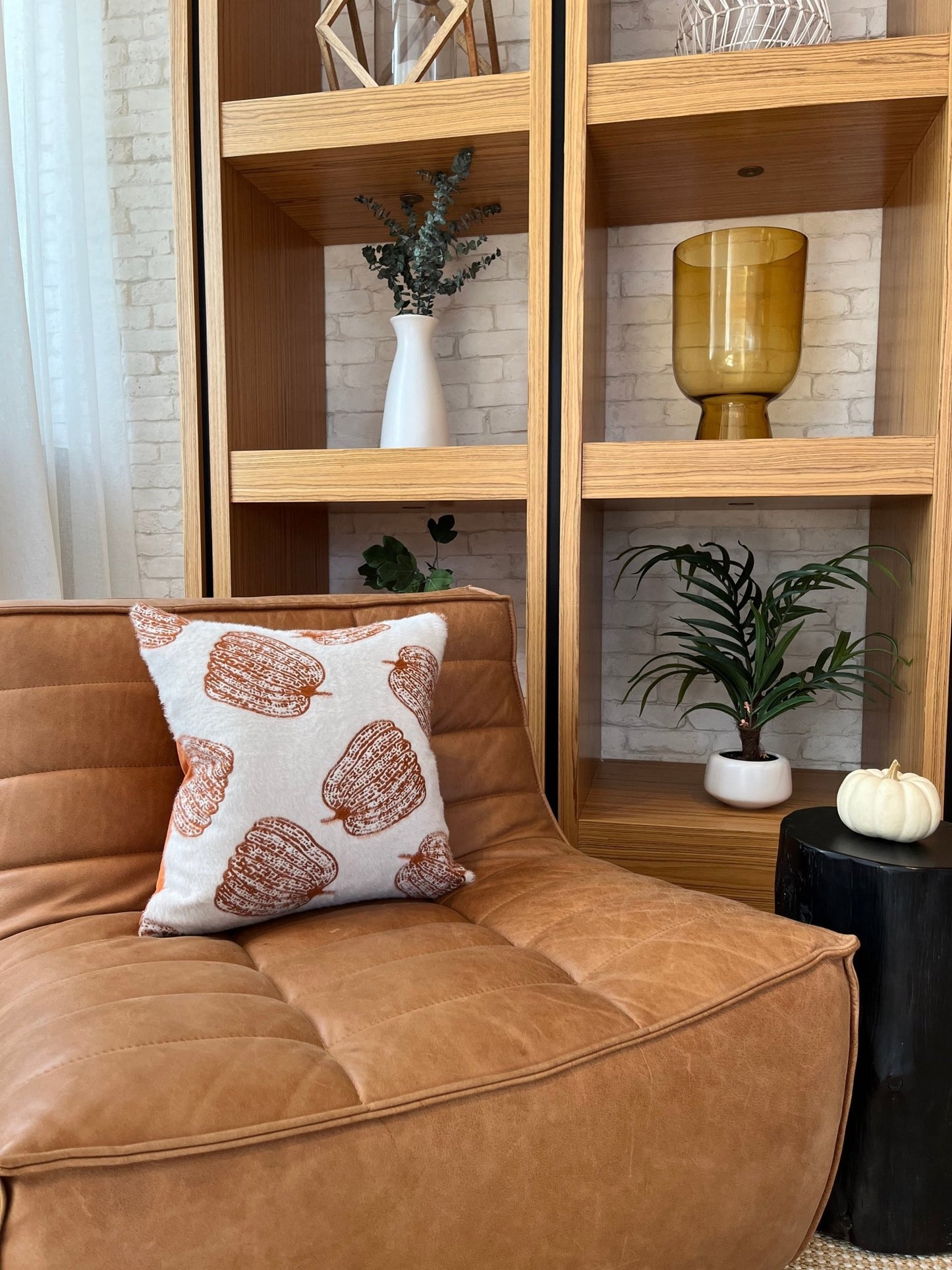 White Pumpkin Pillow Cover - Get it from Bo
