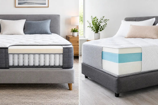 Hybrid vs Memory Foam Mattresses Compared - Get it from Bo