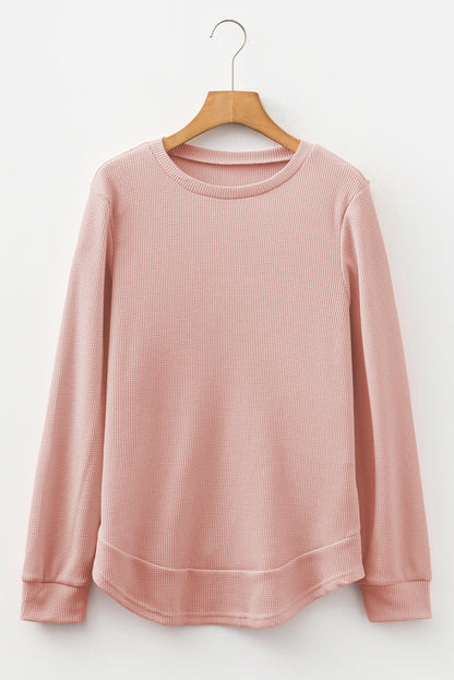 Allison Waffle Long Sleeve Top