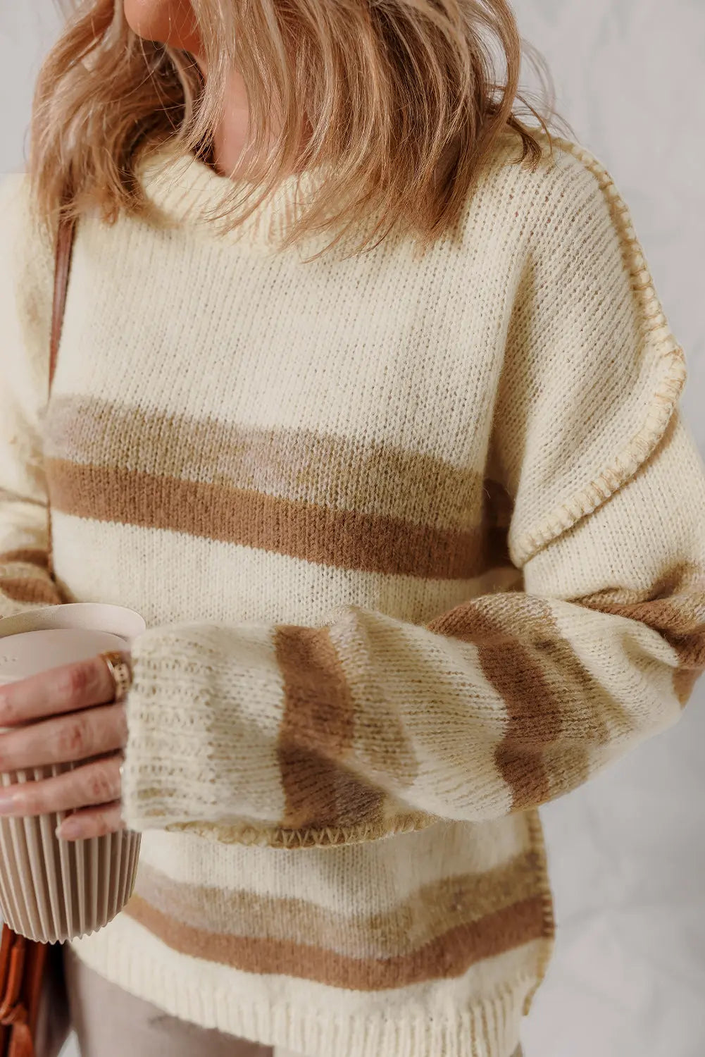 Elizabeth Shoulder Knit Baggy Sweater