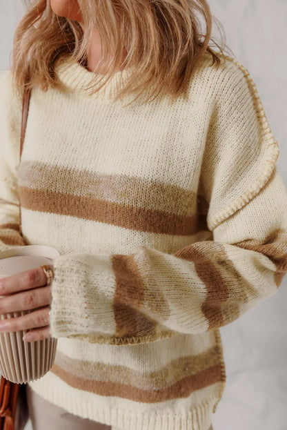 Elizabeth Shoulder Knit Baggy Sweater