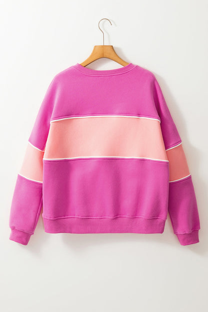 Harper Shoulder Ribbed Trim Sweatshirt