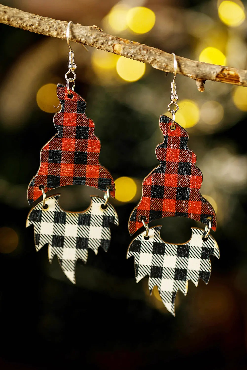 Kensley Print Christmas Dangle Earrings